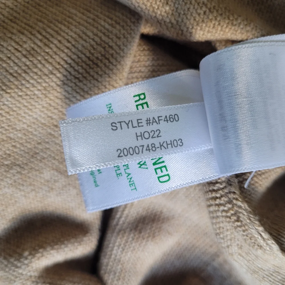 J. Crew Scoop Neck Sweater Tan Camel Men's XL